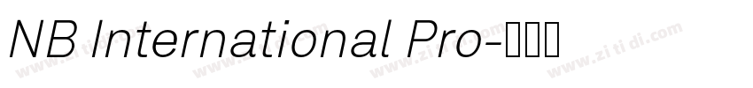 NB International Pro字体转换